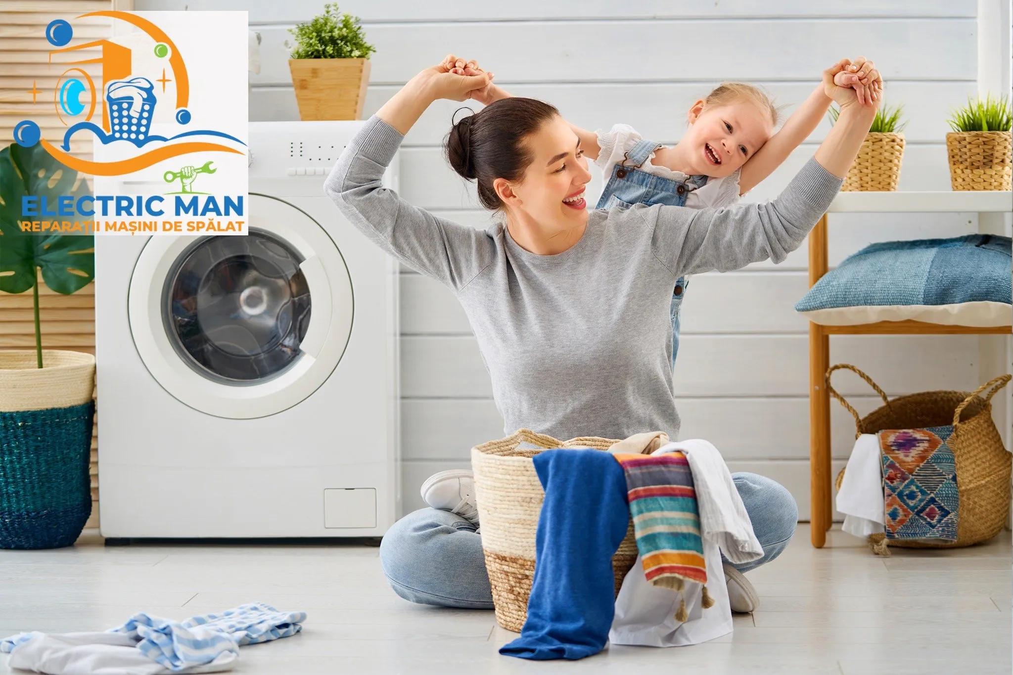 Mașină de spălat reparată cu succes — service Galați și Brăila